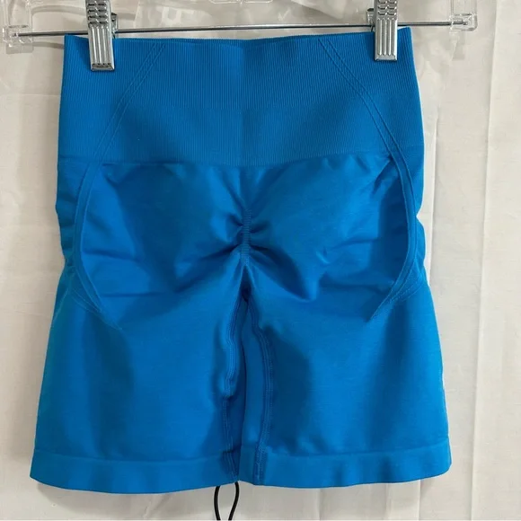 ONER ACTIVE Women Effortless Seamless Activewear Workout Shorts Tropical Blue XS - Picture 3 of 11